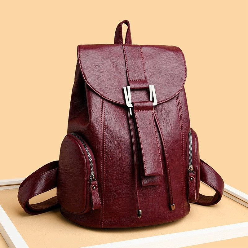 WOMEN'S CITY BACKPACK ROOMY WITH POCKETS BLACK QUALITY A4 ELEGANT Manufacturer code PLkiebok