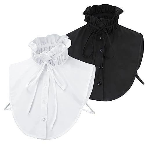 WOMEN'S COLLAR DETACHABLE REMOVABLE DECORATIVE FOR WOMEN BLACK WHITE Brand no brand