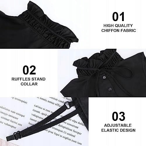 WOMEN'S COLLAR DETACHABLE REMOVABLE DECORATIVE FOR WOMEN BLACK WHITE Manufacturer code Nieoznaczona