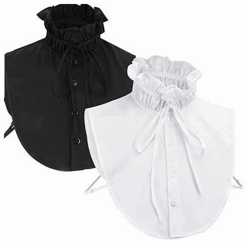 WOMEN'S COLLAR DETACHABLE REMOVABLE DECORATIVE FOR WOMEN BLACK WHITE