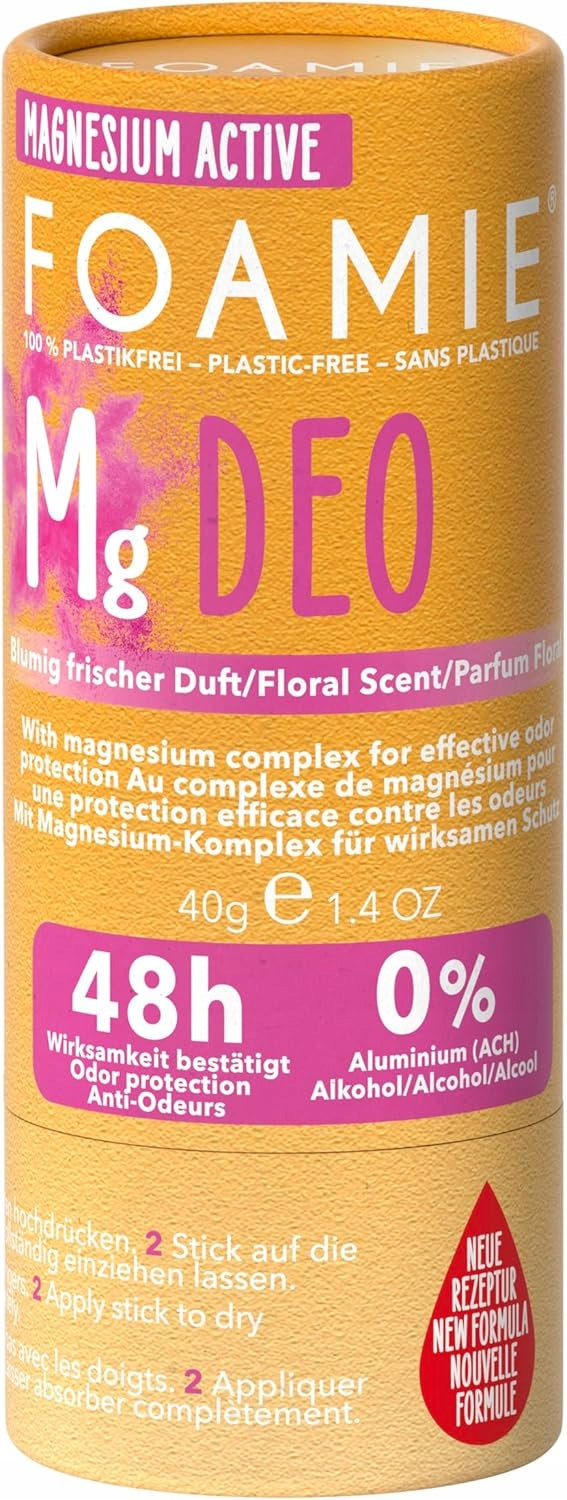 WOMEN'S DEODORANT WITHOUT ALUMINUM 48H MAGNESIUM VEGAN FLORAL FRAGRANCE Brand Foamie