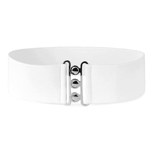 WOMEN'S ELASTIC WAIST BELT ADJUSTABLE BLACK WIDE for home gift Brand no brand