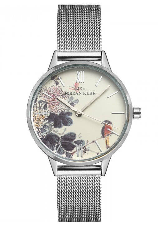 WOMEN'S FASHION WATCH JORDAN KERR S7002 FLOWERS Brand Jordan Kerr
