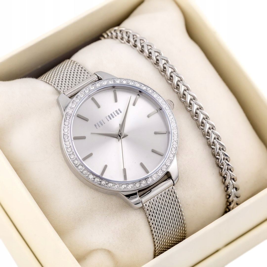 WOMEN'S GIFT SET PAUL LORENS - Watch + bracelet (zg545f)