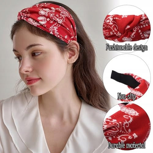 WOMEN'S HAIRBANDS ELEGANT PAISLEY SET OF 4 FOR BIRTHDAY Manufacturer code SWC5908151084687