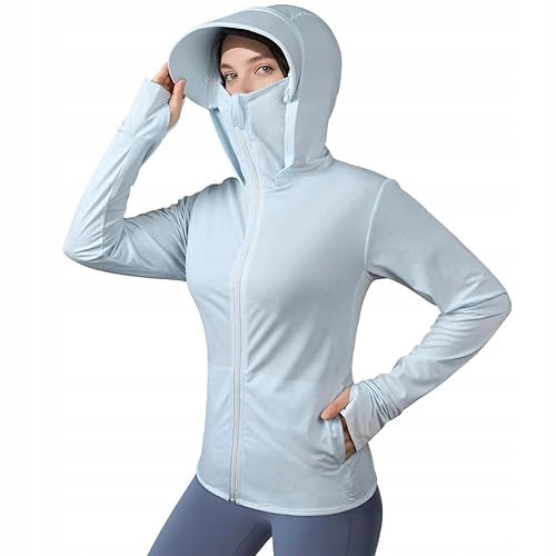 WOMEN'S HOODIE UPF 50+ UV PROTECTION LONG SLEEVE HIKING HOME