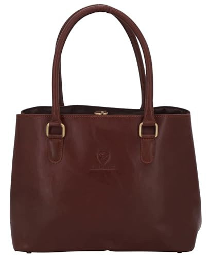 WOMEN'S LEATHER BAG HOBO SHOULDER DARK BROWN BUSINESS SHOPPING Brand no brand