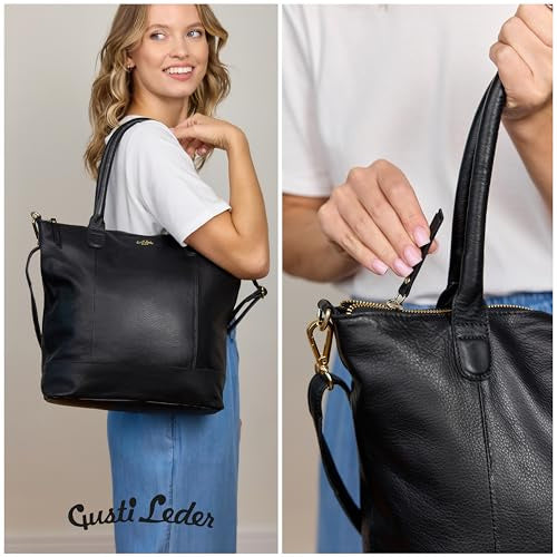 WOMEN'S LEATHER SHOPPING BAG LAPTOP 15 INCH POCKET ZIPPER FOR HOME Manufacturer code SWC5908151035269
