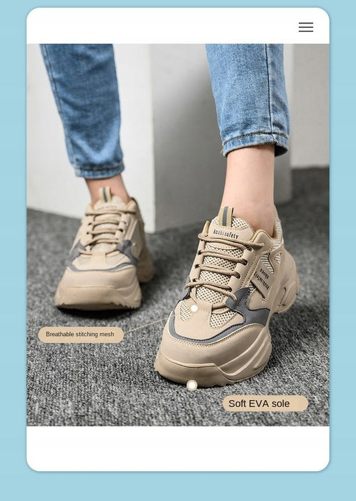 WOMEN'S LIGHTWEIGHT WORK SHOES SAFETY SHOES COMFORTABLE WITH NOSE BHP 37 Brand no brand