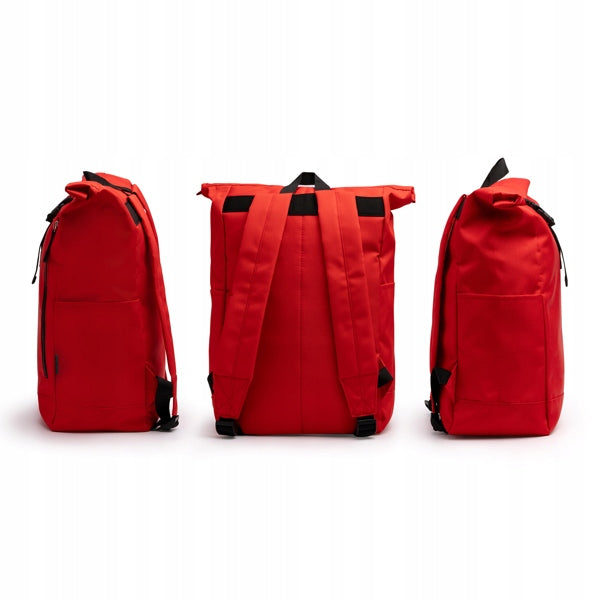 WOMEN'S MEN'S TOURIST YOUTH BACKPACK FOR LAPTOP RPET ROLL TOP UP 20L Brand no brand