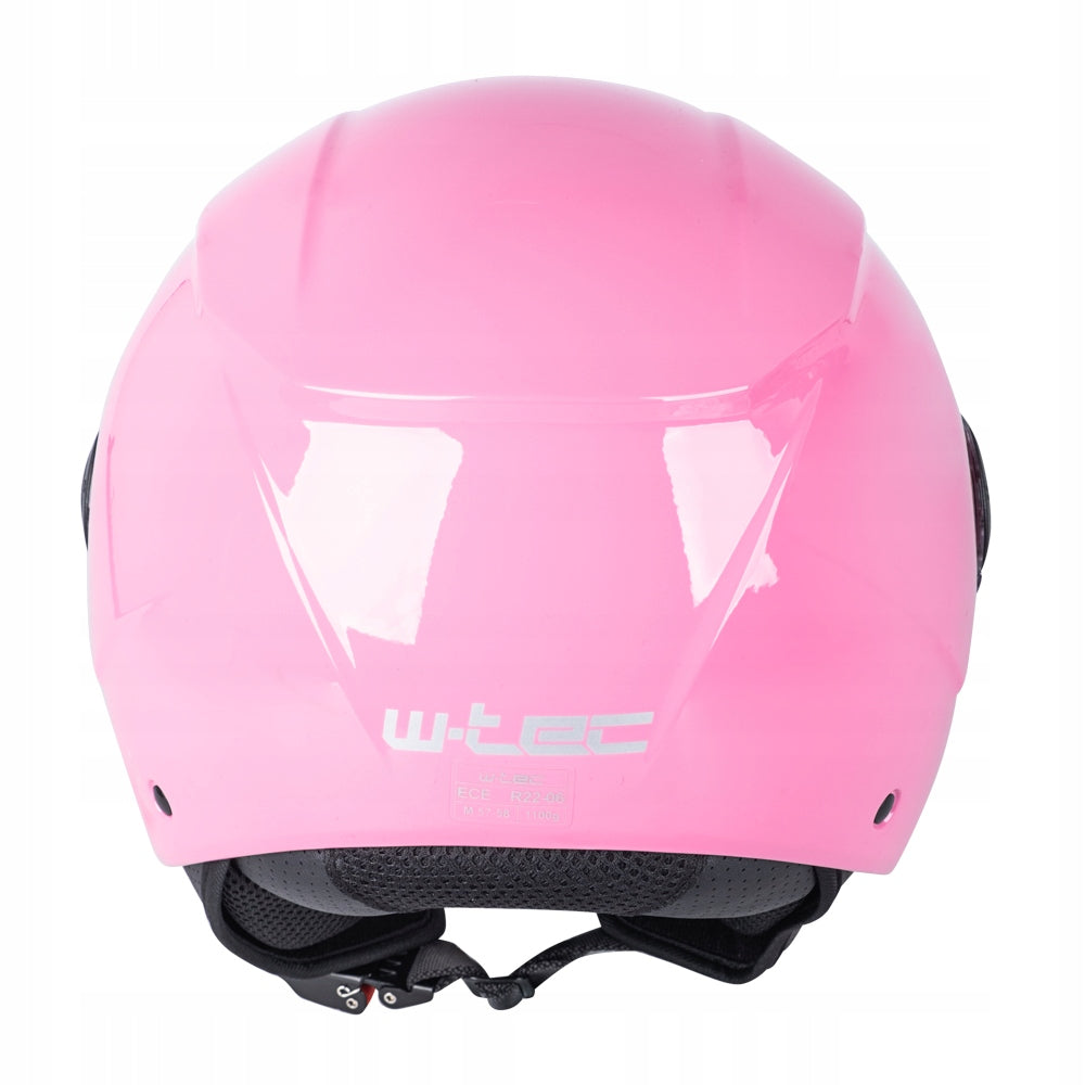 WOMEN'S MOTORCYCLE HELMET OPEN W-TEC BAREIRO FUCHSIA PINK FOR SCOOTER r. M Size M