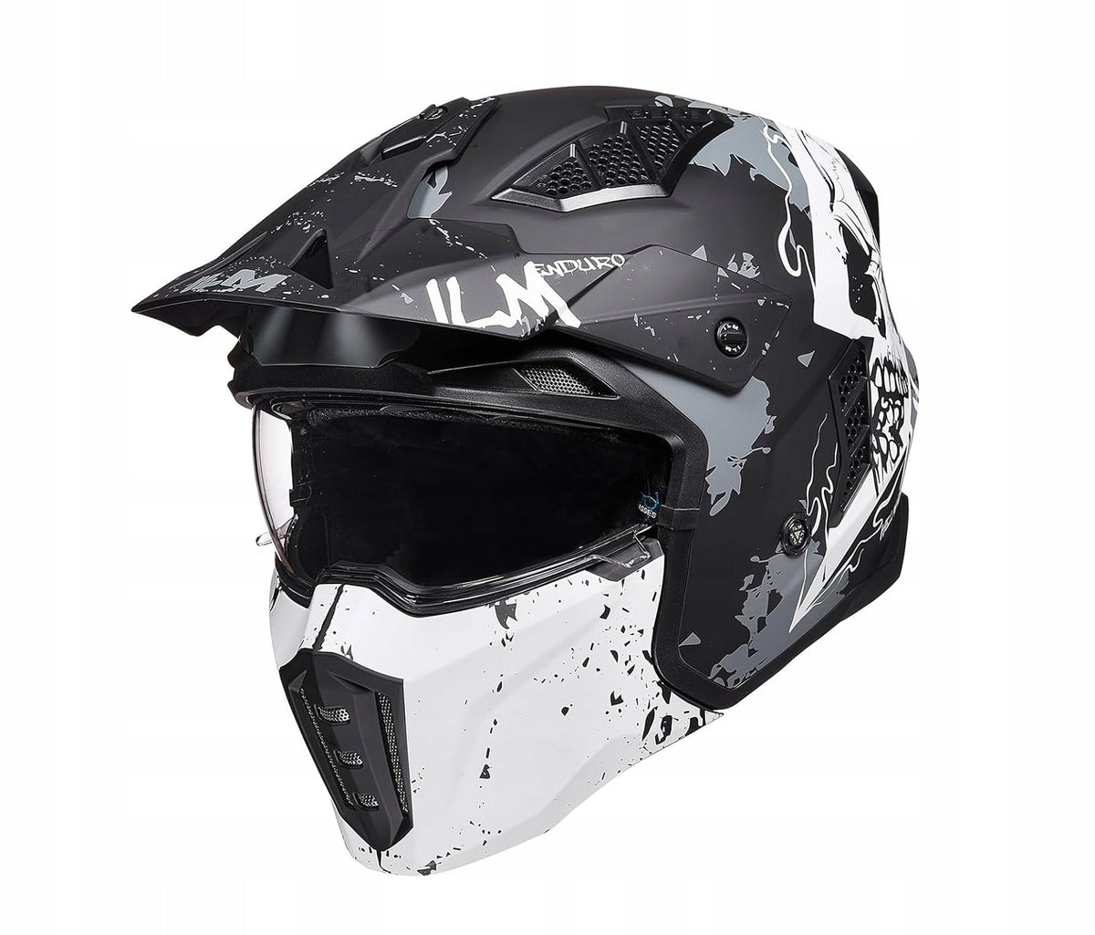 WOMEN'S MOTORCYCLE HELMET S FULL ILM Z302 with viewfinder variable configuration