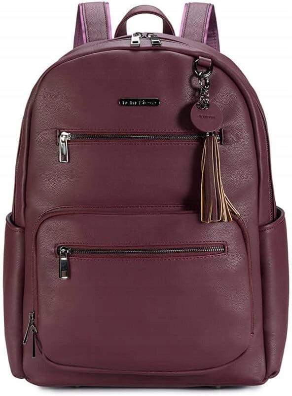 WOMEN'S NAMASTE BACKPACK WITH ZIPPERED POCKETS ZIP-UP