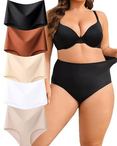 WOMEN'S PANTIES SEAMLESS HIGH WAIST 5 PAIRS SET FOR WOMEN HOME Brand no brand
