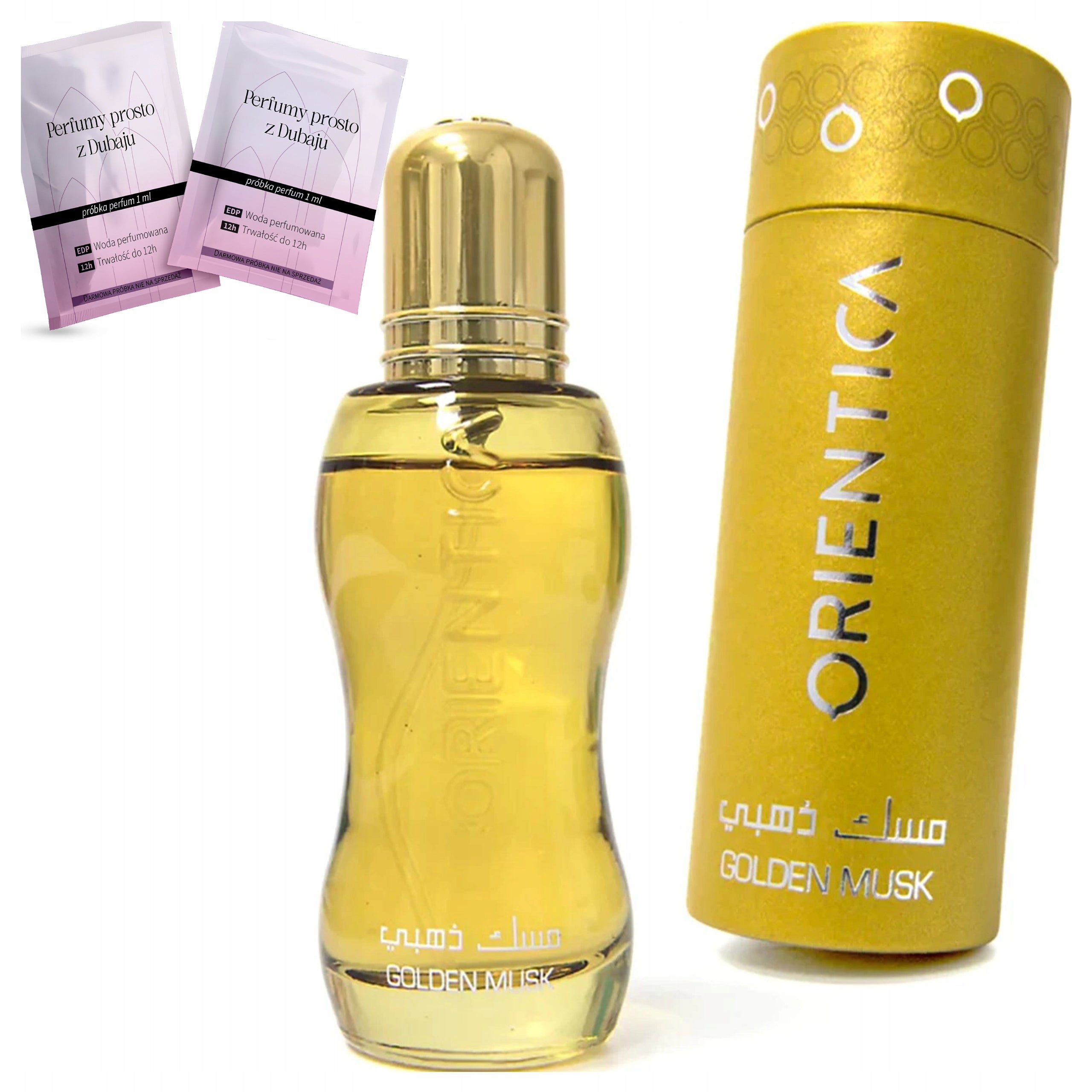 WOMEN'S PERFUME ARABIC ORIENTICA GOLDEN MUSK DURABLE +SAMPLES FREEBIE