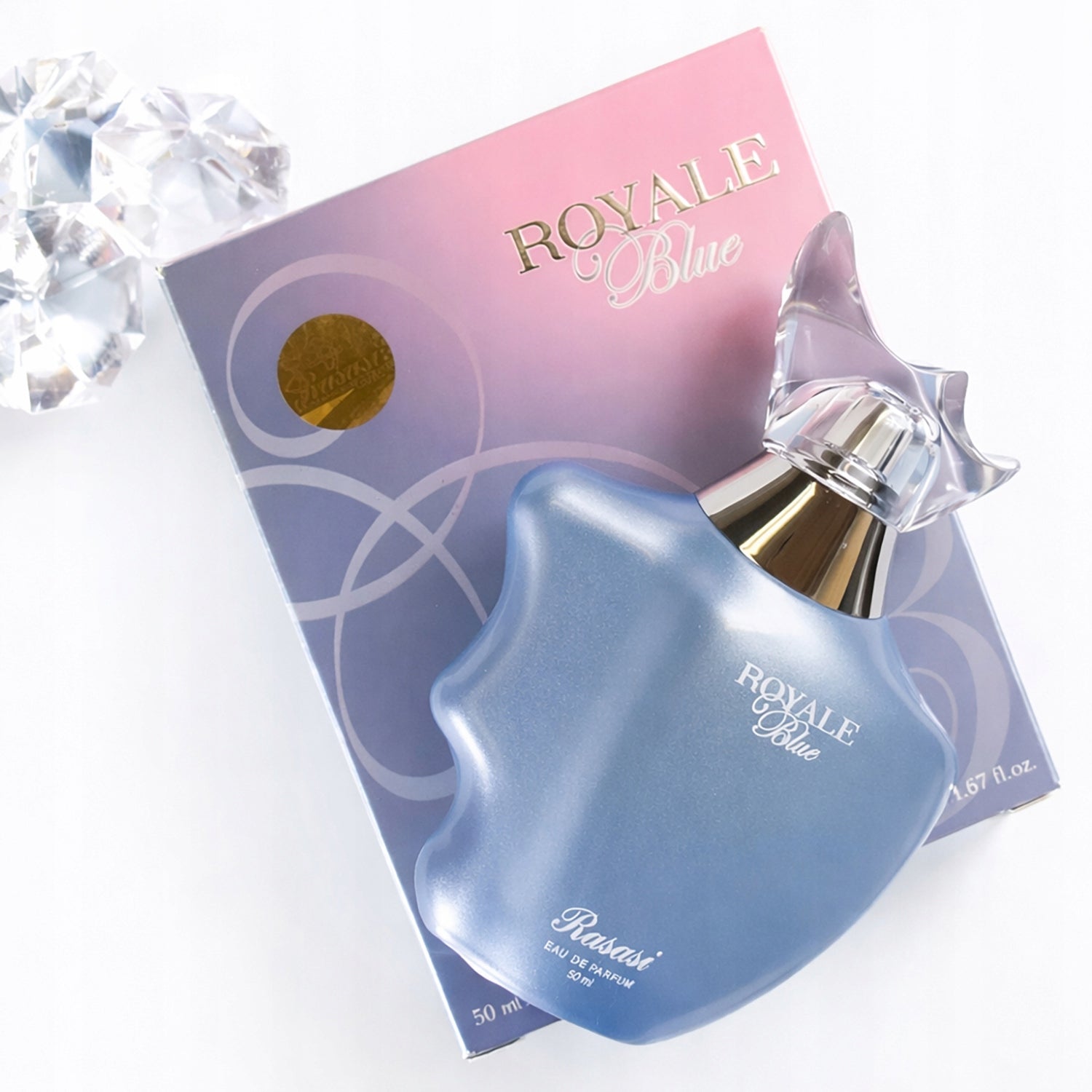 WOMEN'S PERFUME ARABIC fresh Rasasi Royale Blue Perfumed Water 50 ml Brand Rasasi