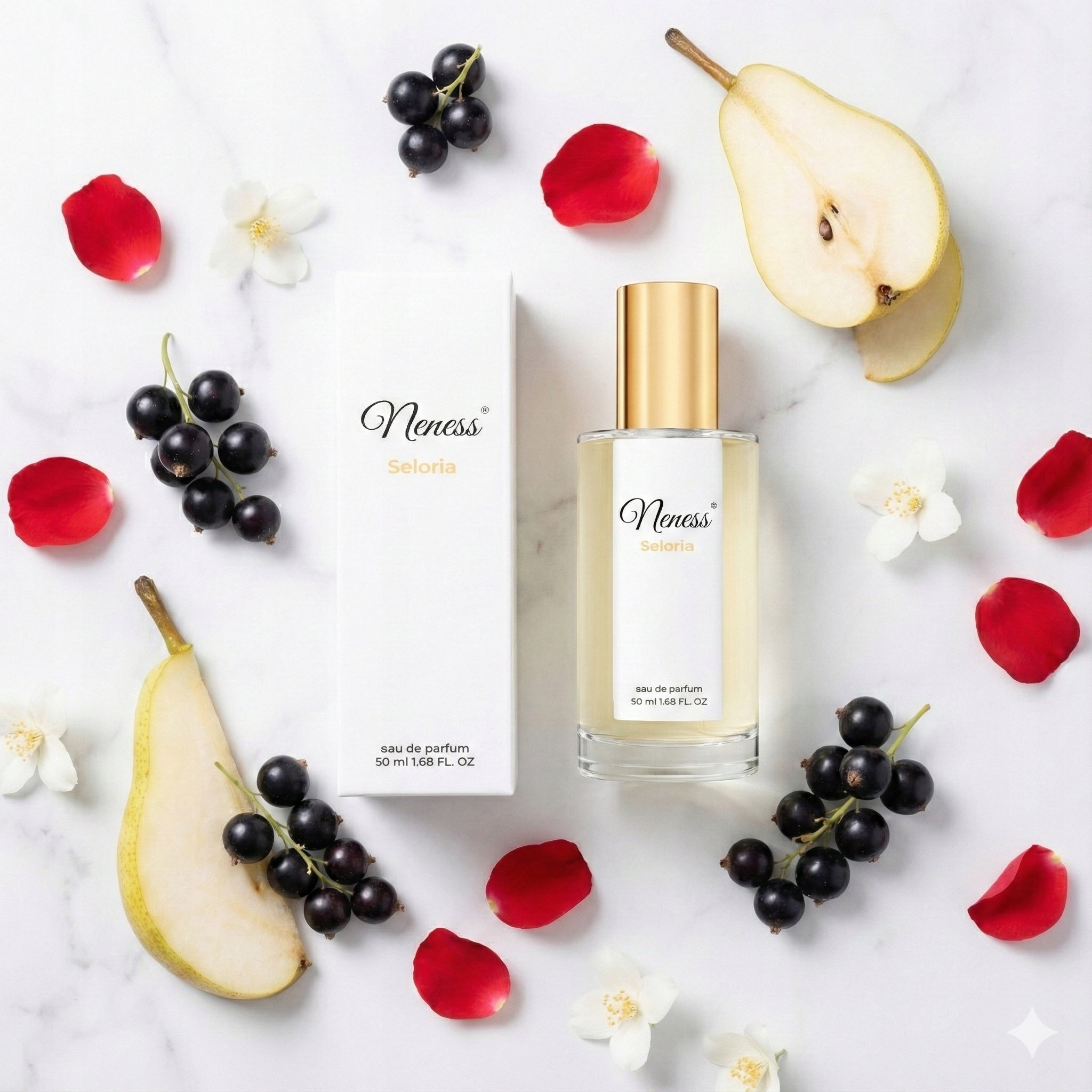 WOMEN'S PERFUME Neness Seloria 50 ml Sensual Permanent Fragrance No. 296 Packaging status original