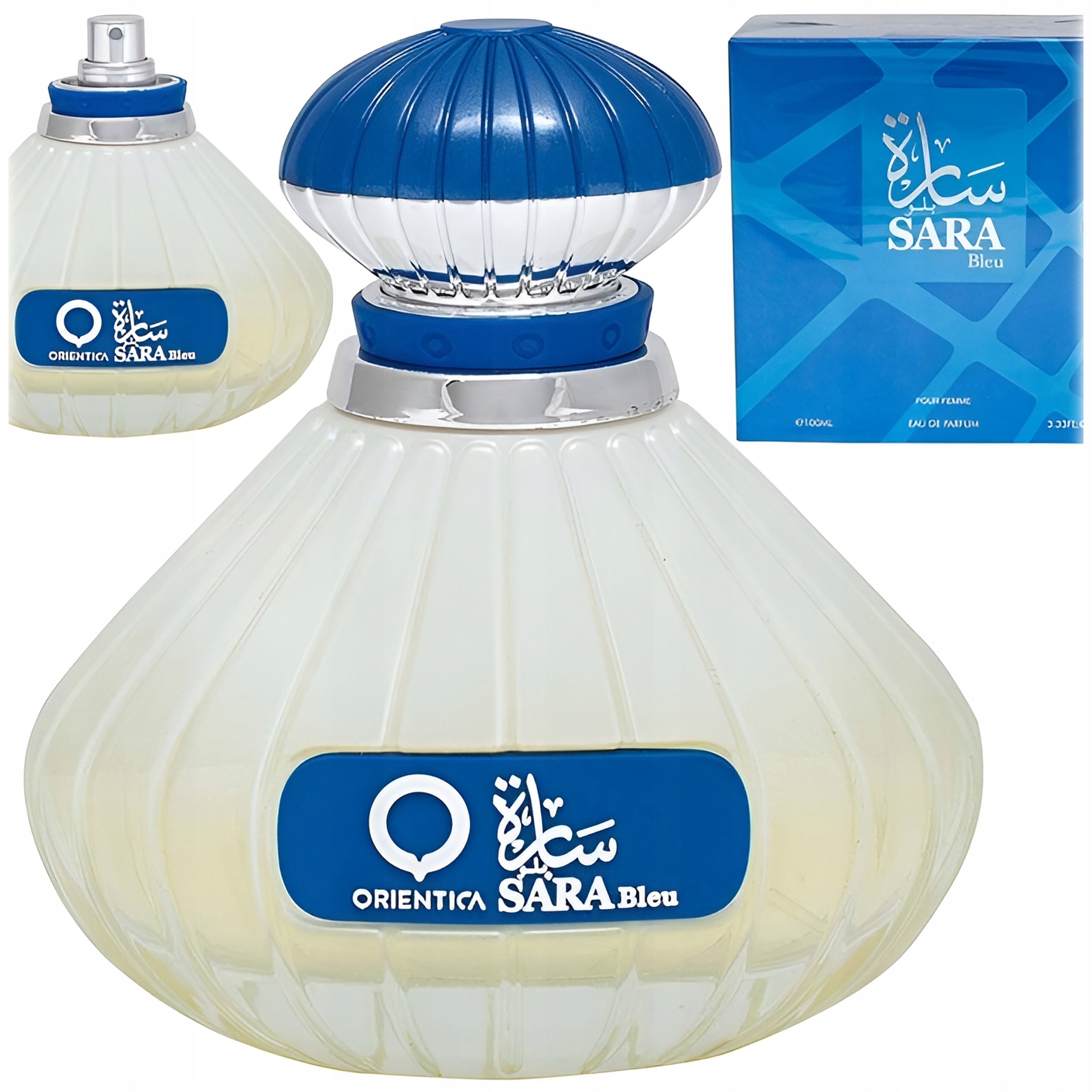 WOMEN'S PERFUME ORIENTICA SARA BLEU 100ml VANILLA COCONUT ROSE SWEET BEAUTIFUL