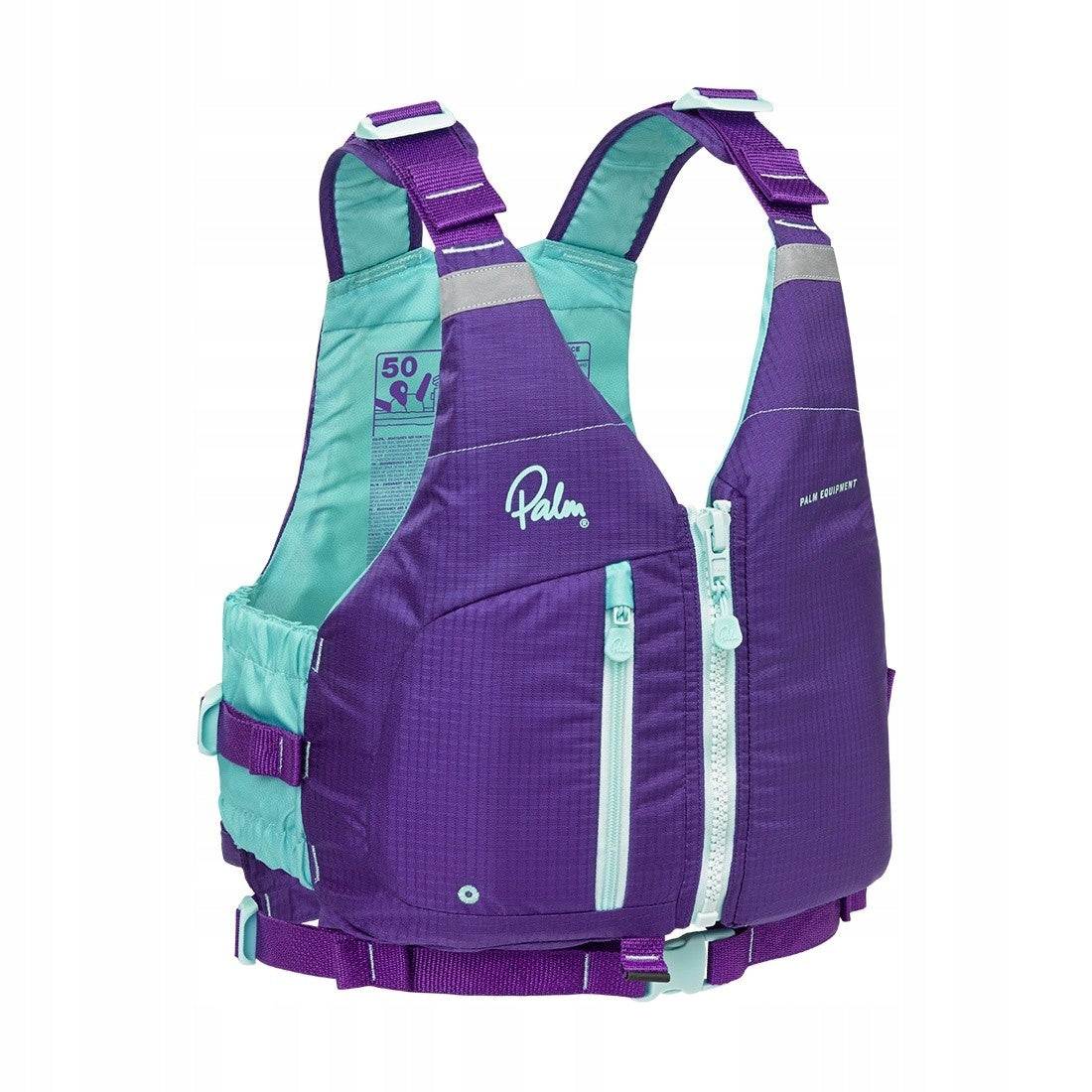 WOMEN'S SAFETY VEST FITTED M/L PALM MEANDER WOMAN SUP KAYAK