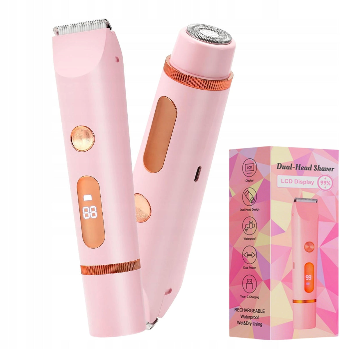 WOMEN'S SHAVER Bikini Leg Body EPILATOR TRIMMER ARMPIT MUSTACHE EYEBROW DELICATE