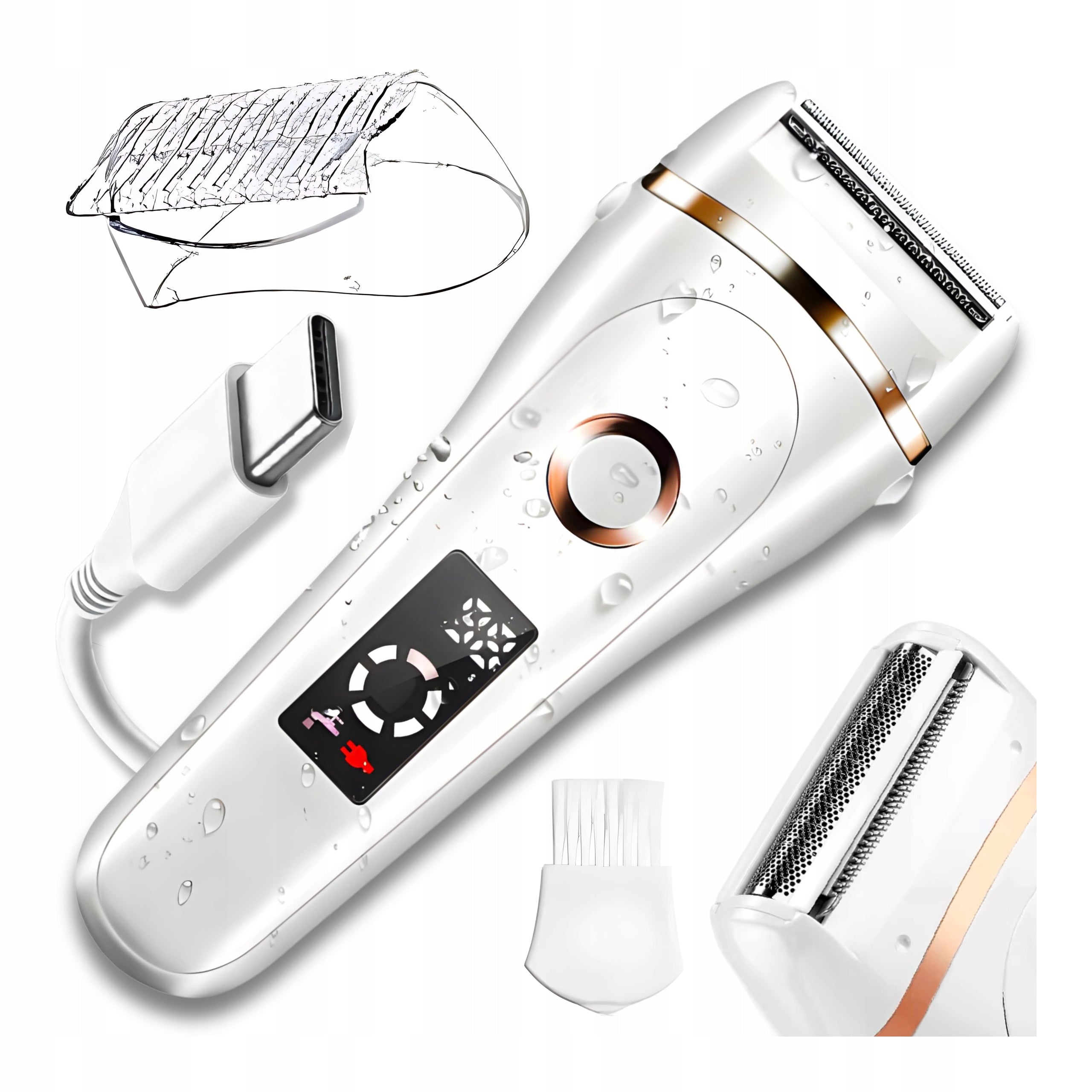 WOMEN'S SHAVER EPILATOR 3in1 for BODY BIKINI AND LEGS Wireless MACHINE