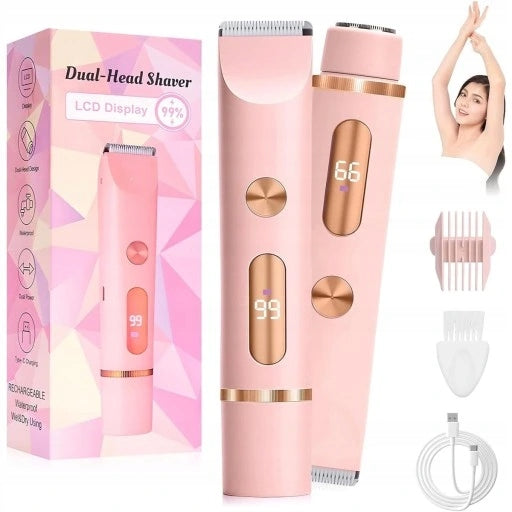 WOMEN'S SHAVER EPILATOR TRIMMER MACHINE FOR INTIMATE EYEBROWS BIKINI 2in1 Packaging status original