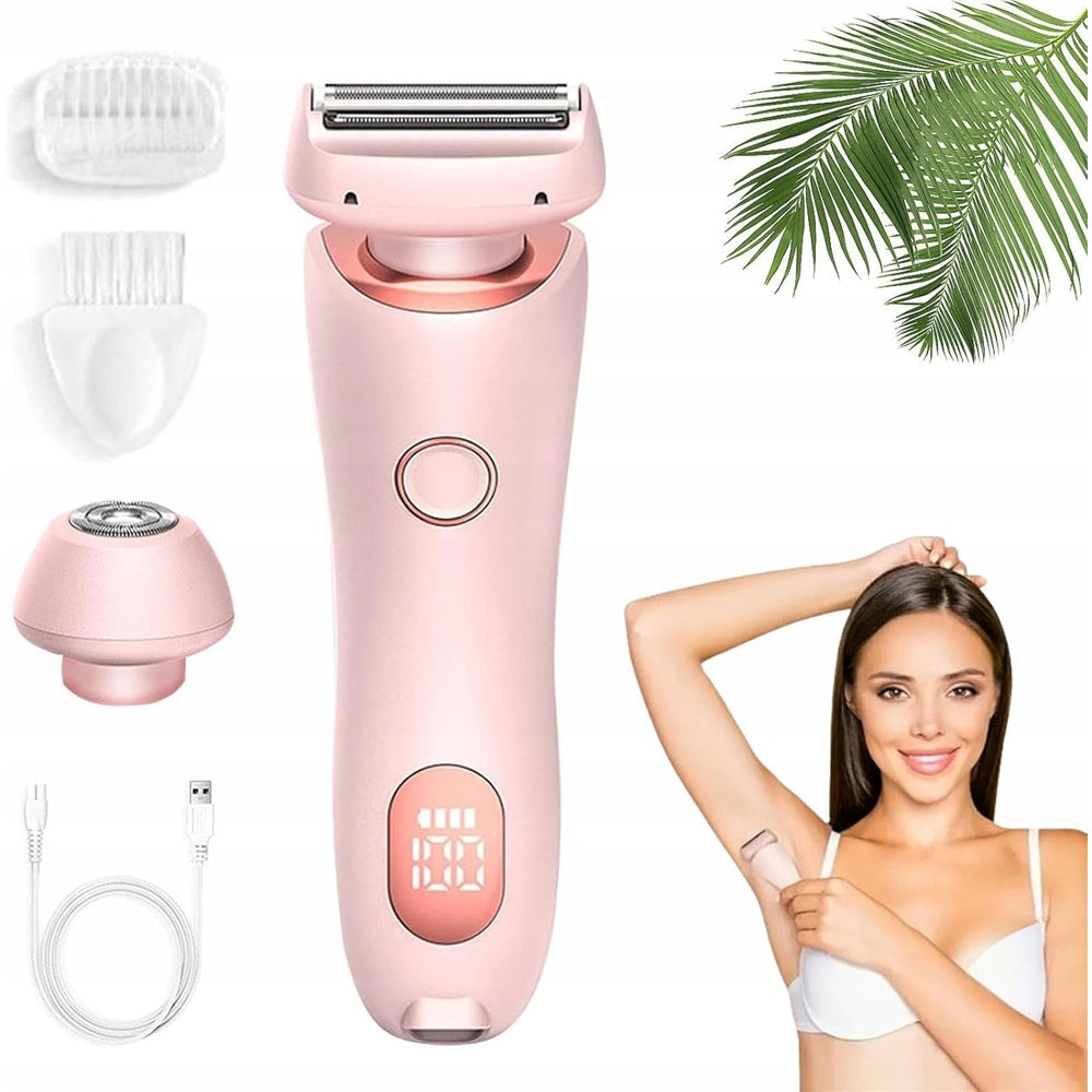 WOMEN'S SHAVER FOR CUTTING PUBIC HAIR COLOR PINK 3D FOIL WET DRY Brand no brand