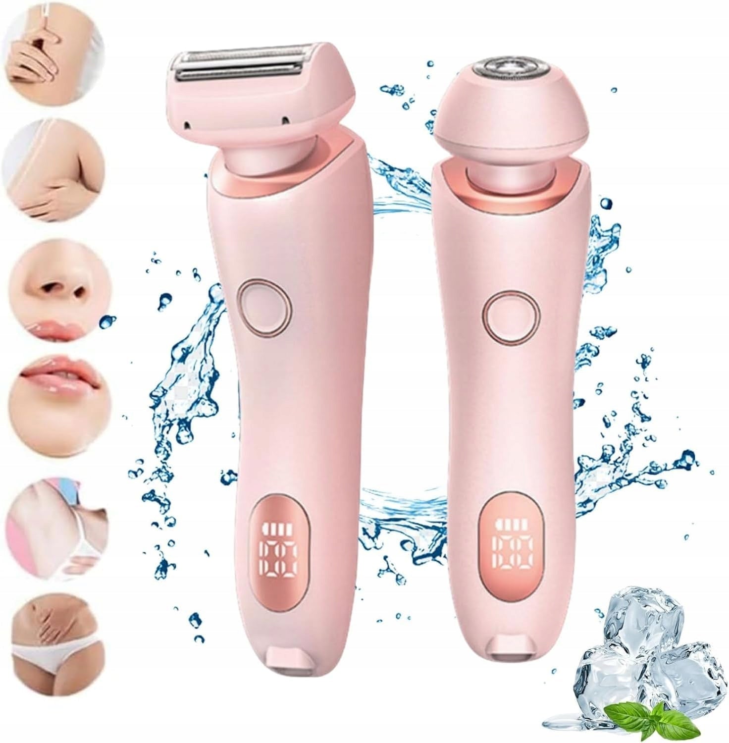 WOMEN'S SHAVER FOR CUTTING PUBIC HAIR PINK COLOR 20-30 MINUTES