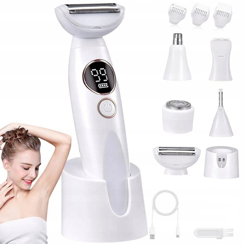 WOMEN'S SHAVER epilator trimmer body clipper bikini legs armpits 5in1