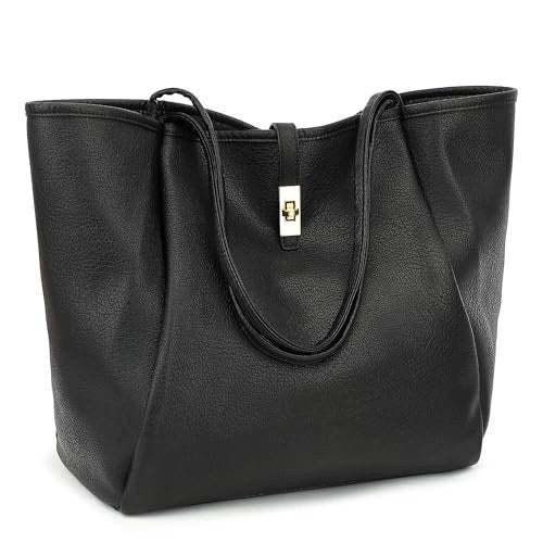 WOMEN'S SHOULDER BAG BLACK FOR OFFICE DAILY LARGE ROOMY FOR HOME Brand no brand