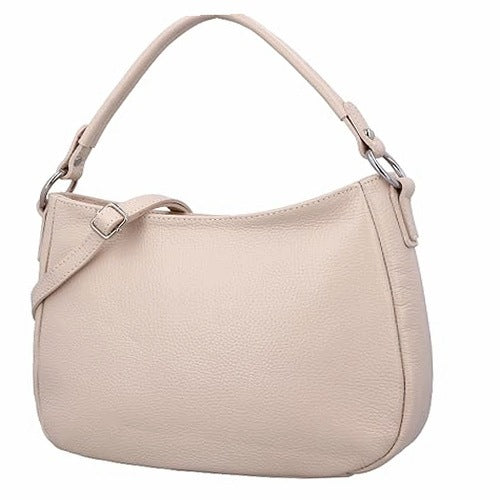 WOMEN'S SHOULDER BAG LEATHER BEIGE ANINA FOR SHOPPING leather for home