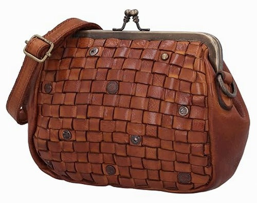 WOMEN'S SHOULDER BAG LEATHER BROWN CROSSBODY FOR WOMEN HOME
