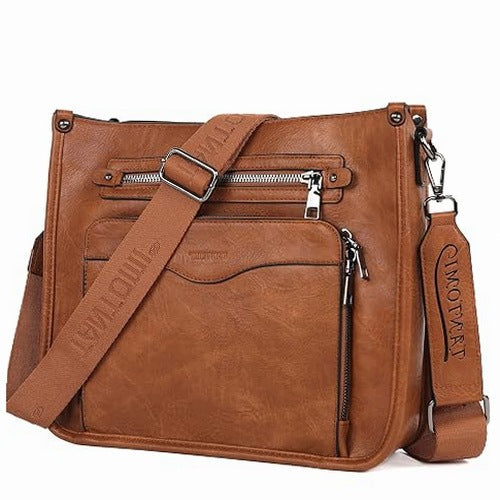 WOMEN'S SHOULDER BAG MEDIUM MODERN MULTIPLE COMPARTMENTS FOR WOMAN