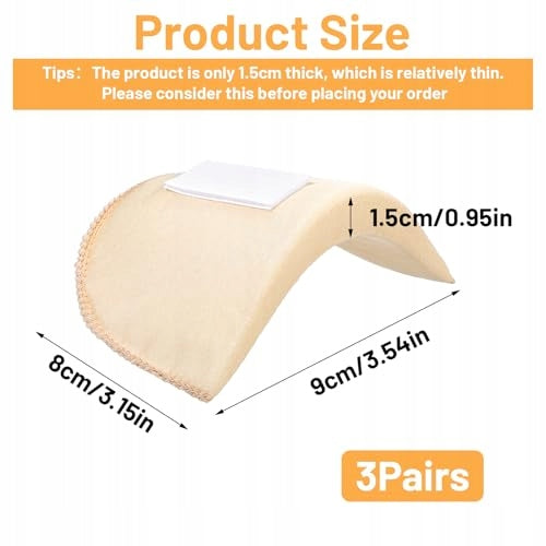 WOMEN'S SHOULDER PROTECTORS SET OF 3 PAIRS ANTI-SLIP MEN'S Manufacturer code Bez marki
