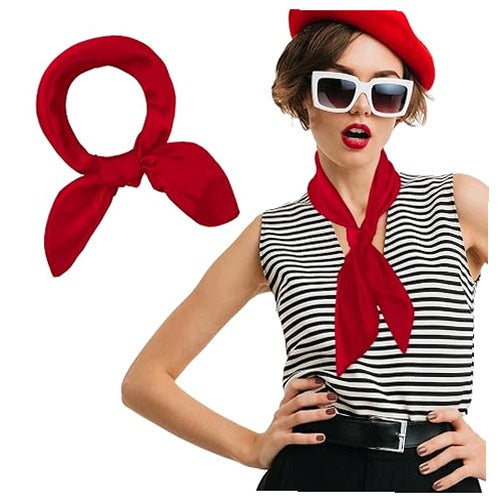 WOMEN'S SILK SCARF SQUARE 23 5 INCH SATIN FOR WOMEN'S GIFT