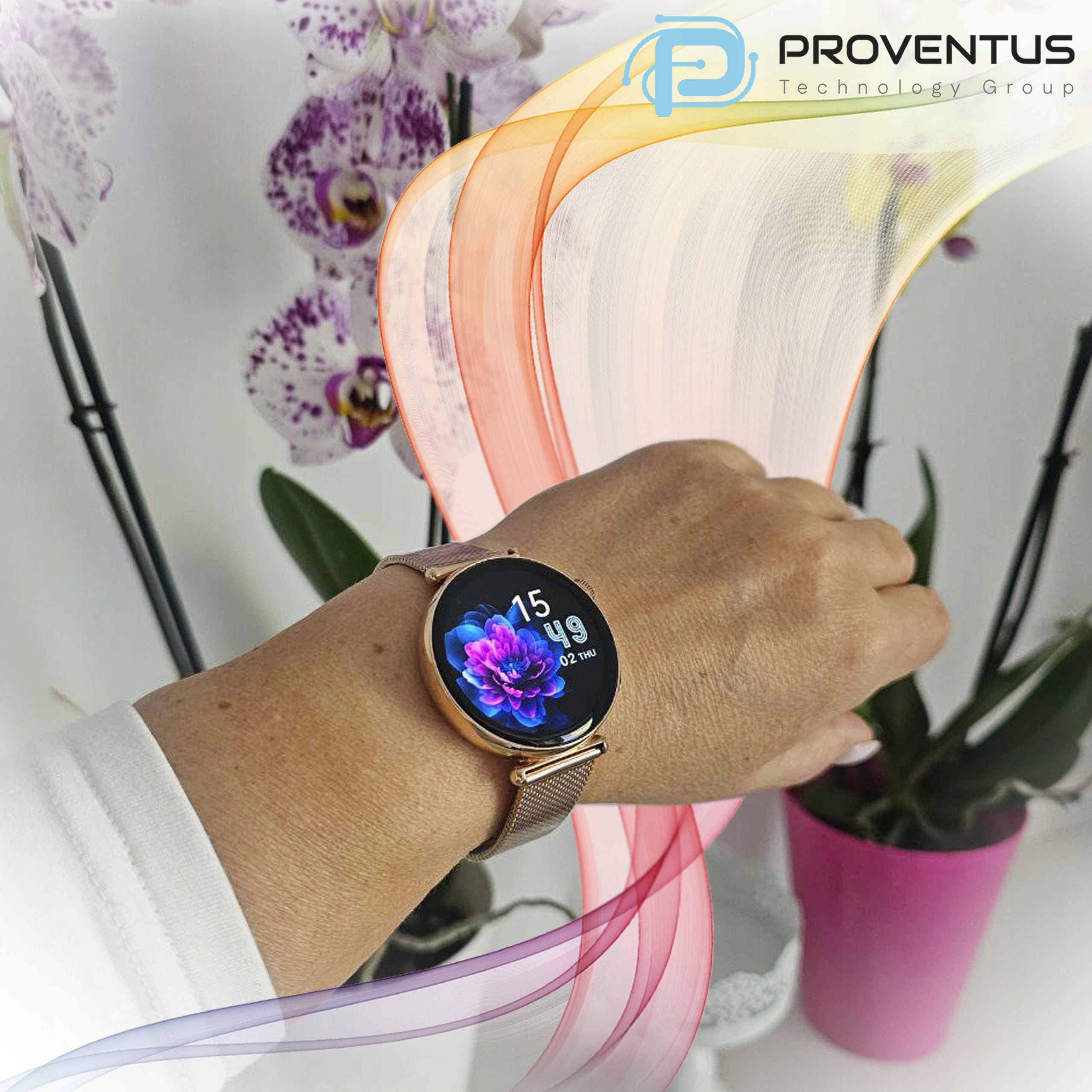 WOMEN'S SMARTWATCH CARDIOWATCH - EKG CALL PRESSURE IP68 AMOLED MENU PL Packaging status original