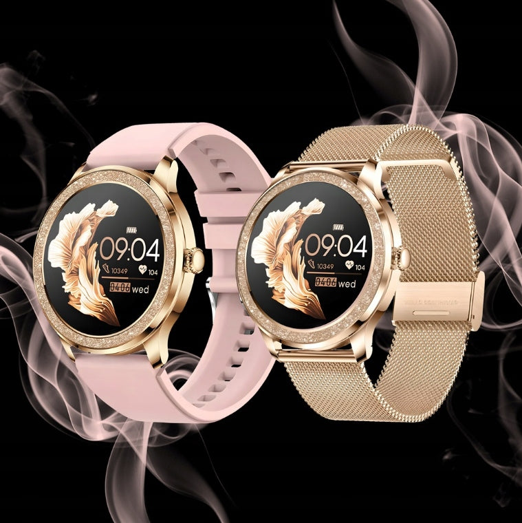 WOMEN'S SMARTWATCH FOR WOMAN TALK PRESSURE WATERPROOF MENU PL Brand JG Smart