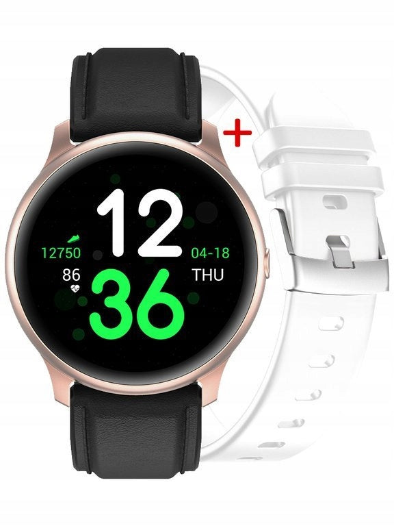 WOMEN'S SMARTWATCH G. Rossi G.RSF1-4C2-1 rosegold/black + additional STRAP +