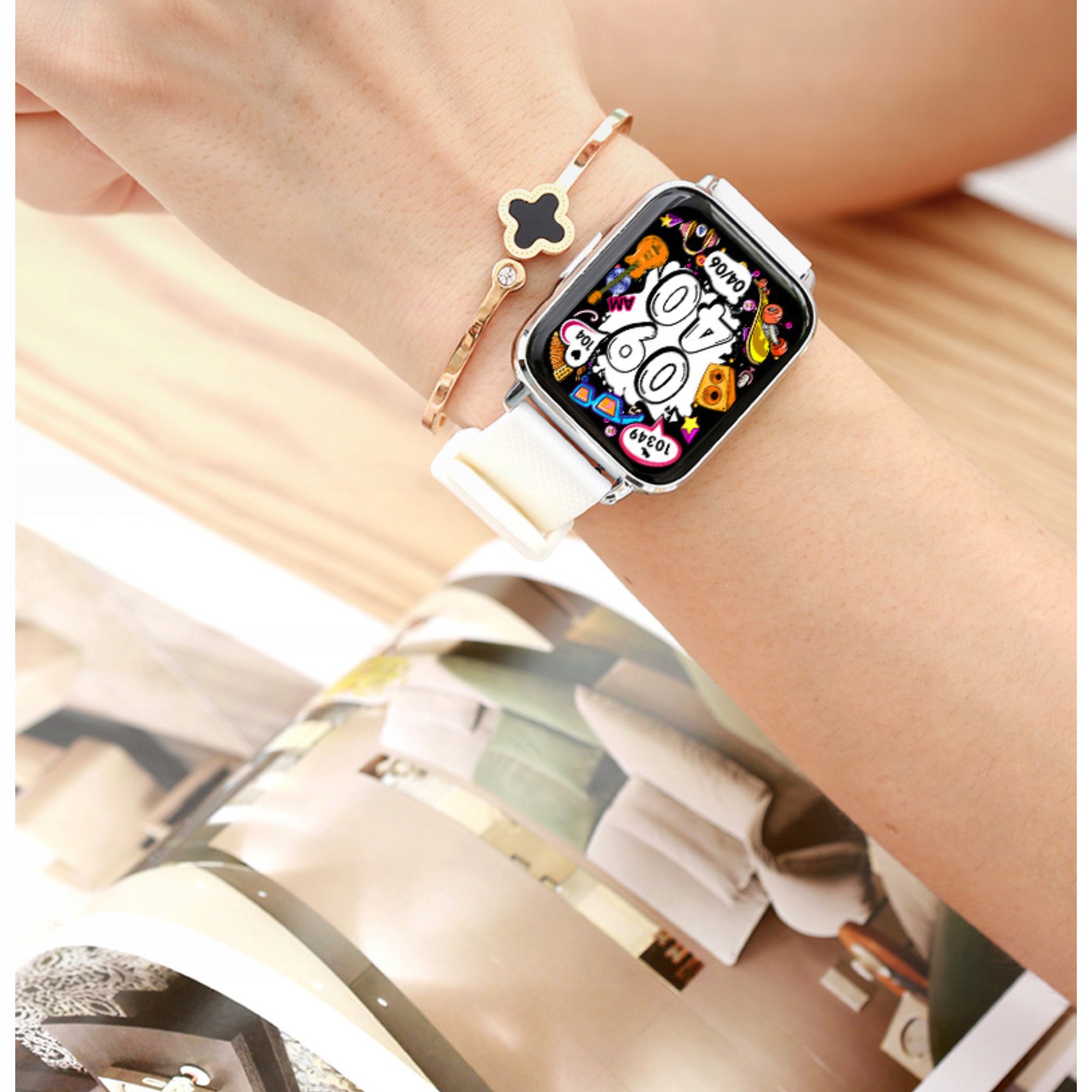 WOMEN'S SMARTWATCH NTN F02SILVER 3D MENU PL Color silver
