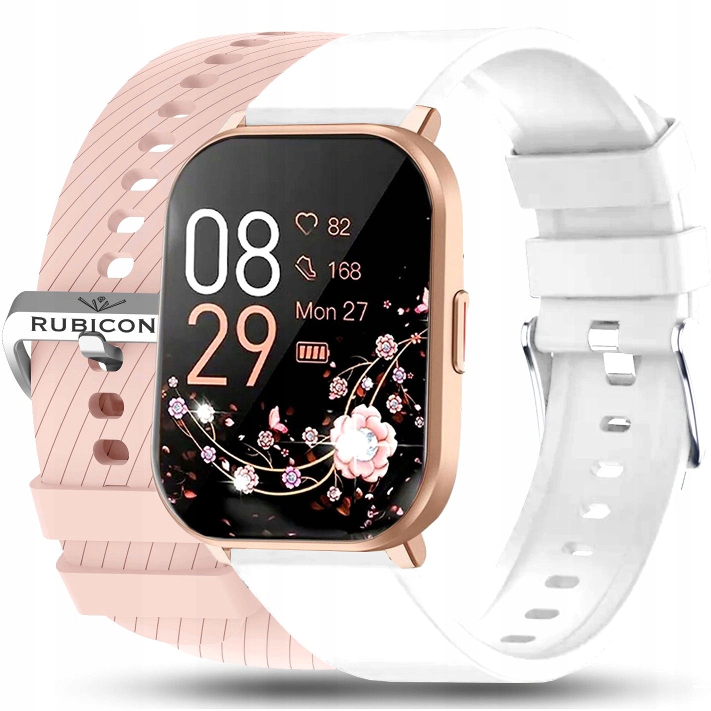 WOMEN'S SMARTWATCH POLISH MENU TALKING PULSE PRESSURE SPORT 2 STRIPES