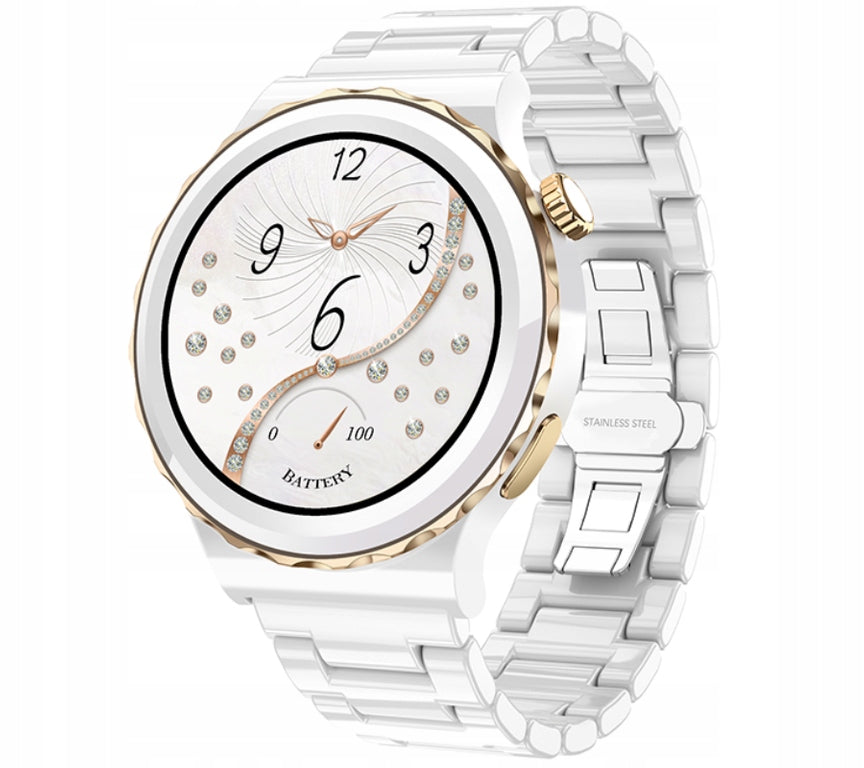 WOMEN'S SMARTWATCH Rubicon RNCE92 - MAKING CALLS, CERAMICS WHITE Brand Rubicon