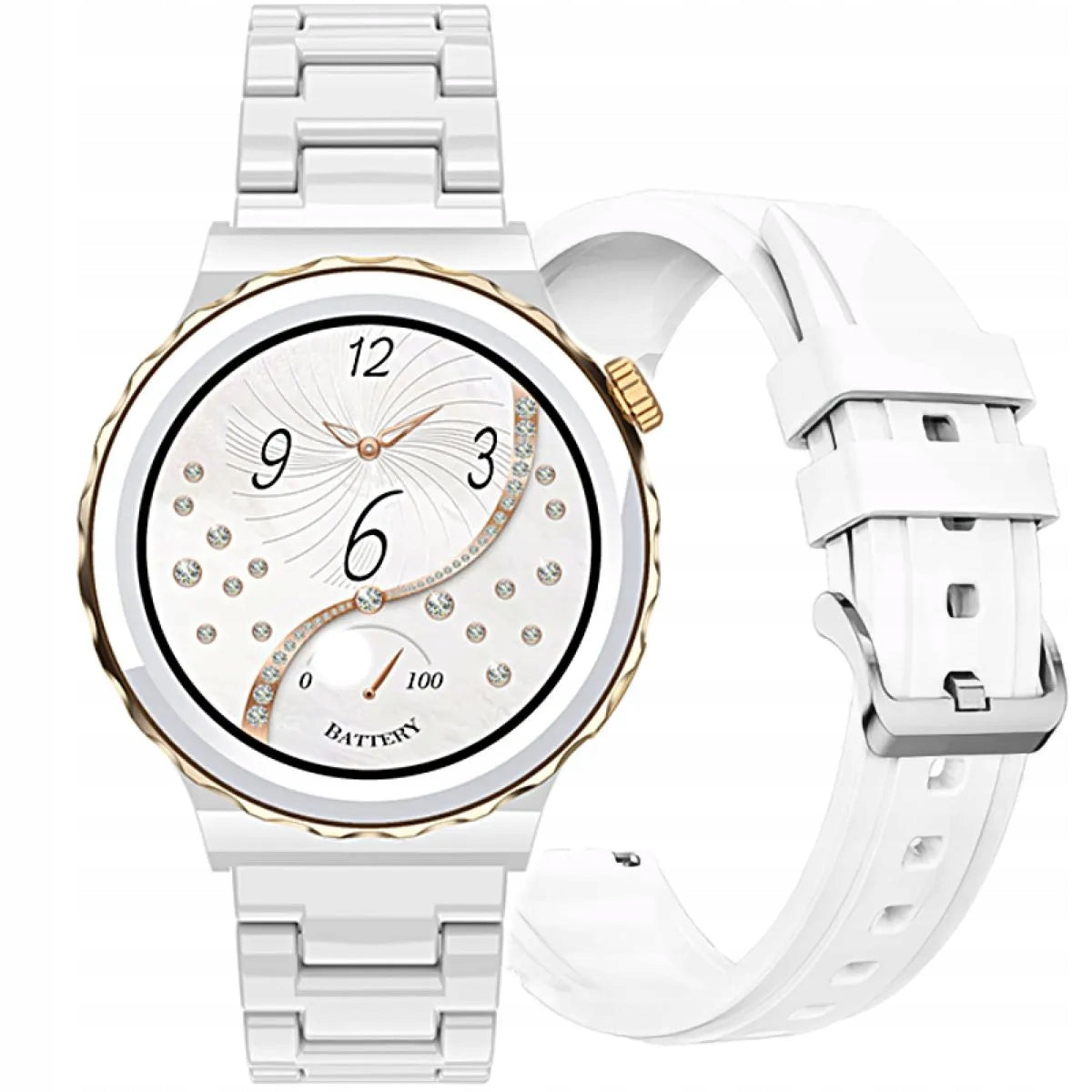 WOMEN'S SMARTWATCH Rubicon RNCE92 - MAKING CALLS, CERAMICS (sr038d)