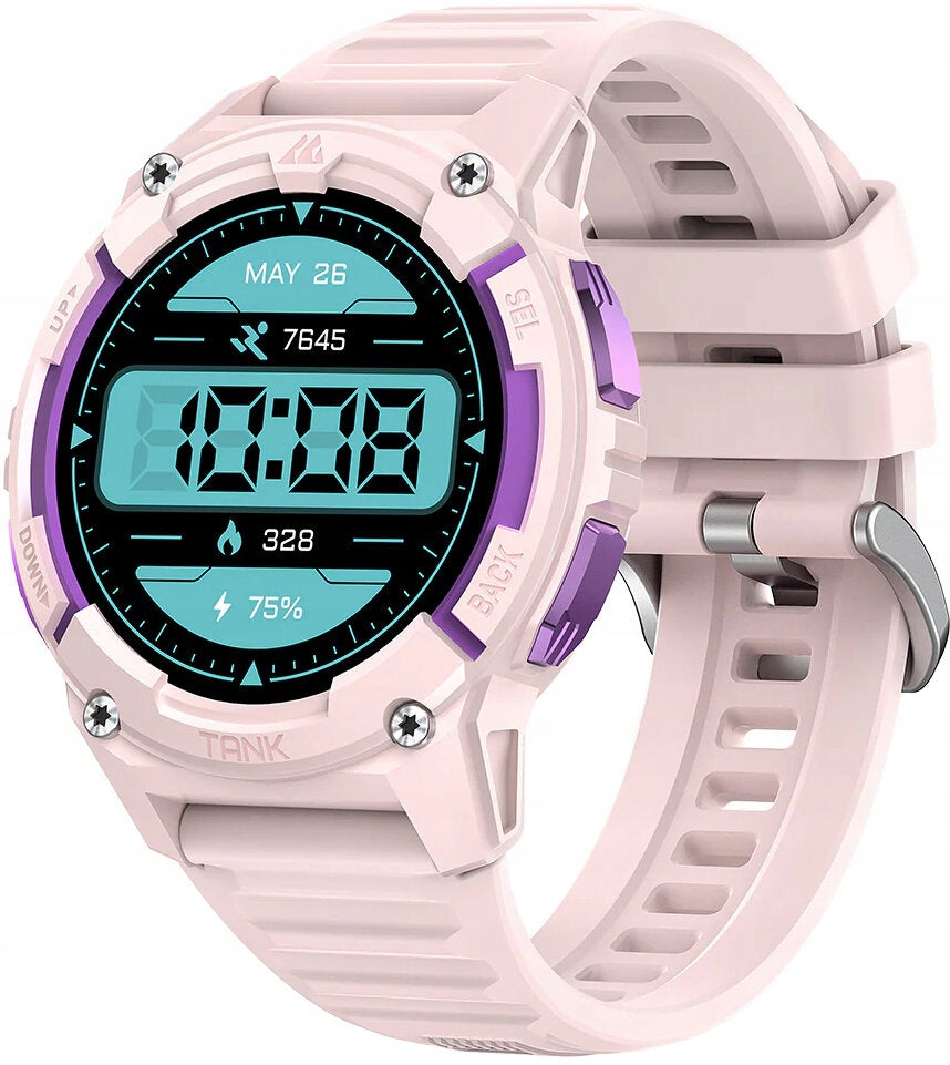 WOMEN'S SMARTWATCH WATERPROOF KOSPET TANK S2 GORILLA GLAS BLUETOOTH PINK Brand Kospet