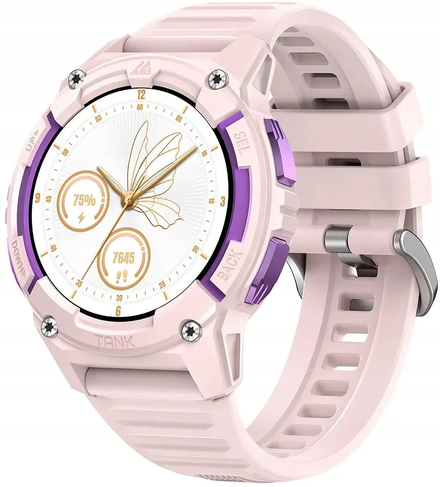 WOMEN'S SMARTWATCH WATERPROOF KOSPET TANK S2 GORILLA GLAS BLUETOOTH PINK Packaging status original