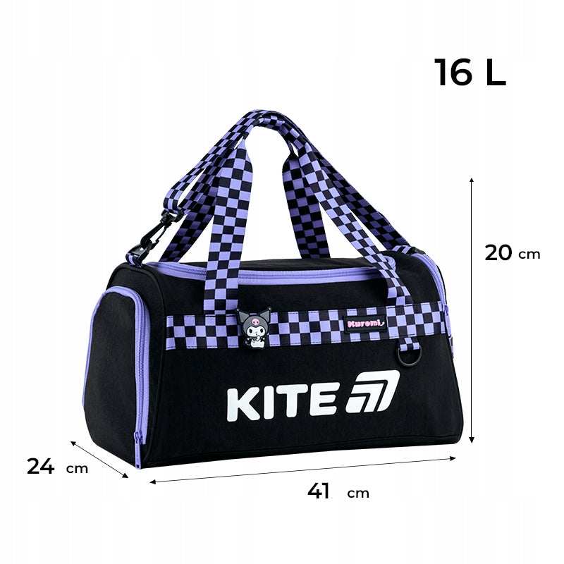 WOMEN'S SPORTS BAG SMALL FOR GIRL TO SCHOOL FOR SWIMMING POOL KUROMI LIGHT Brand Kite