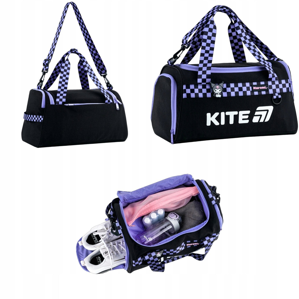 WOMEN'S SPORTS BAG SMALL FOR GIRL TO SCHOOL FOR SWIMMING POOL KUROMI LIGHT