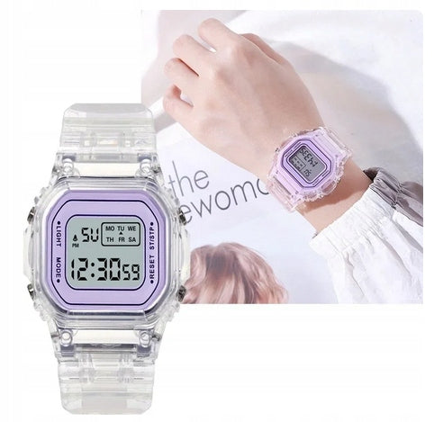 WOMEN'S SPORTS WATCH DIGITAL PURPLE 712