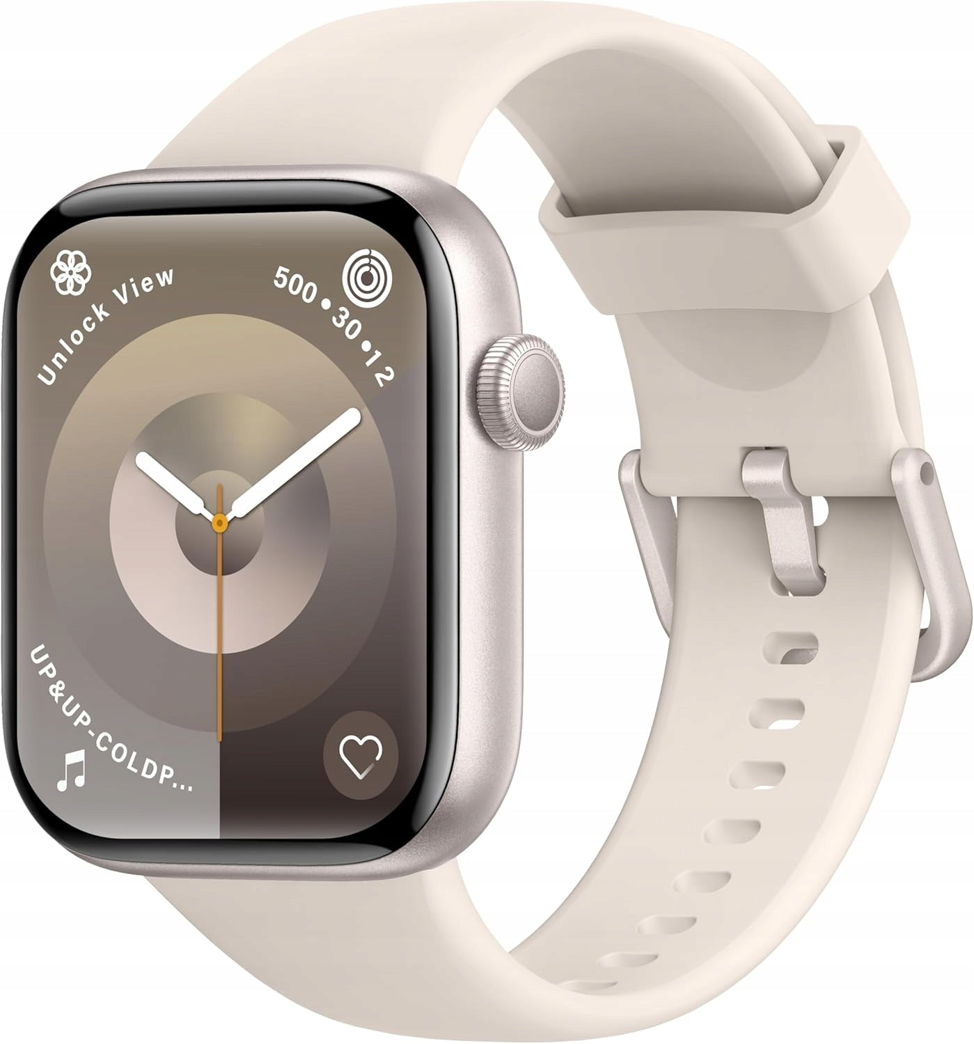 WOMEN'S SPORTS fitness SMARTWATCH ON SILICONE STRAP P5 STARLIGHT