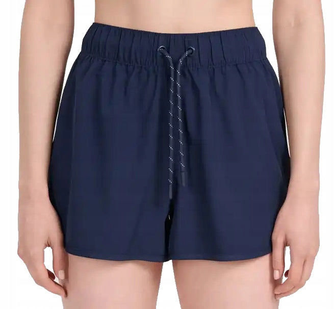 WOMEN'S SWIMMING SHORTS 4F BEACH SHORTS SPORTS NAVY BLUE F160 L