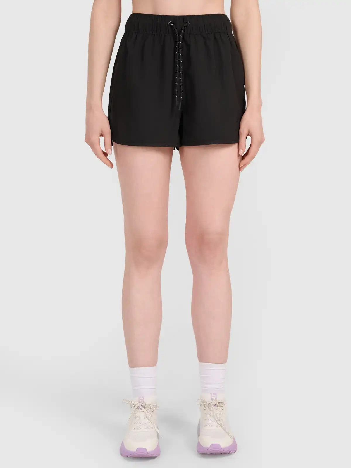 WOMEN'S SWIMMING SHORTS 4F BEACH SPORTS SHORTS BLACK F160 M Manufacturer code 4FWSS26UBDSF160